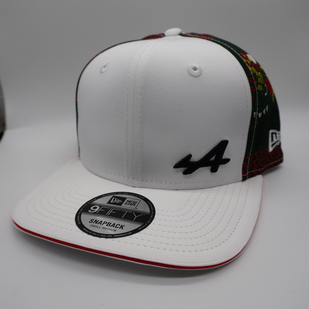 New Era Alpine F1 Hat Mens S-M White Dragon Chinese New Year 9FIFTY Snapback